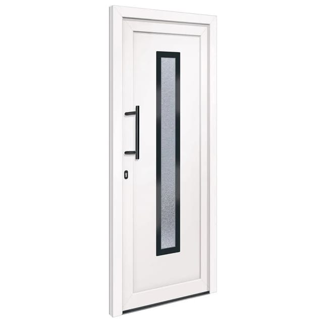 vidaXL Haustür Weiß 88x200 cm PVC 3157074