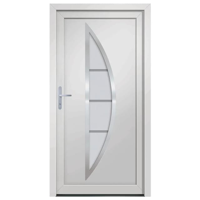 vidaXL Haustür Weiß 98x200 cm PVC 3187863