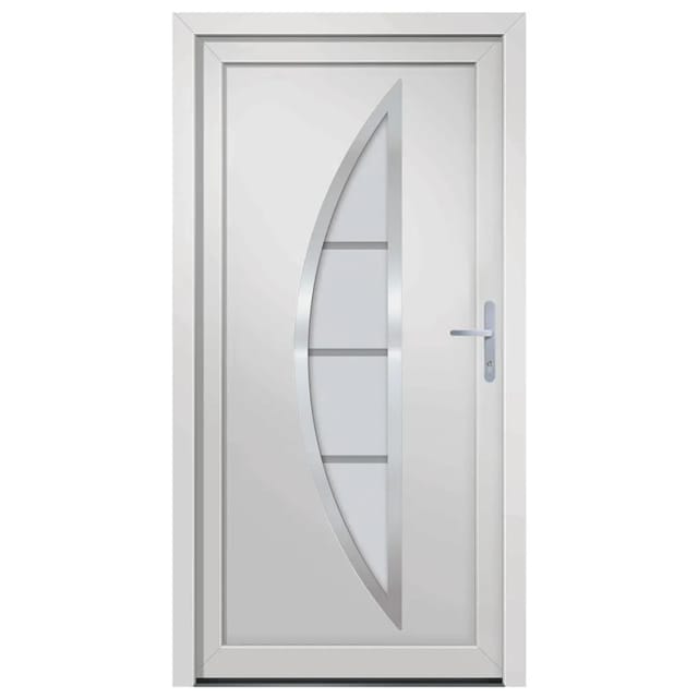 vidaXL Haustür Weiß 88x200 cm PVC 3187867