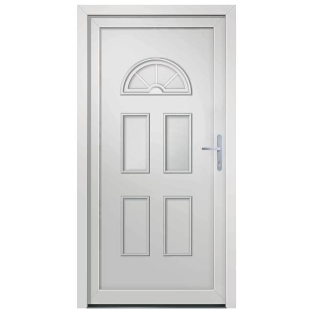 vidaXL Haustür Weiß 98x198 cm PVC 3187916