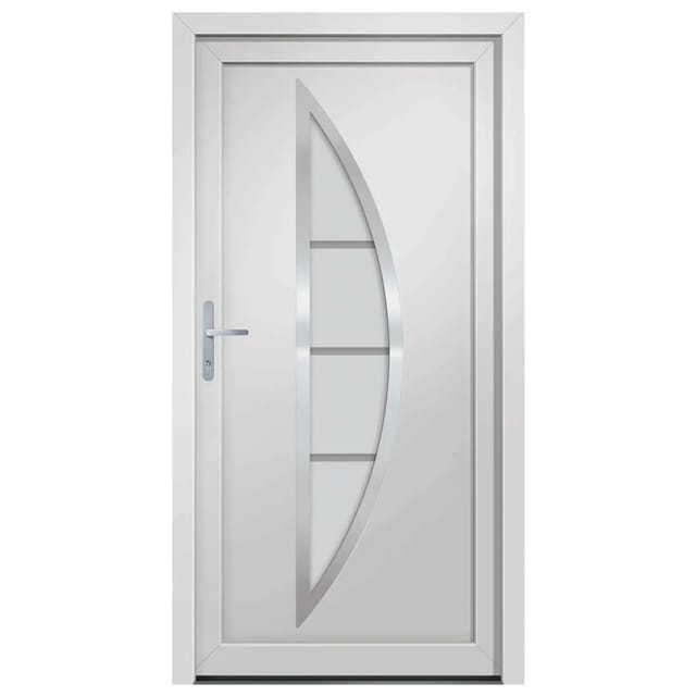vidaXL Haustür Weiß 108x200 cm PVC 3187865