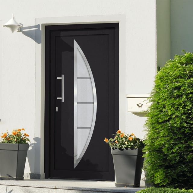 vidaXL Haustür Anthrazit 98x200 cm 279213