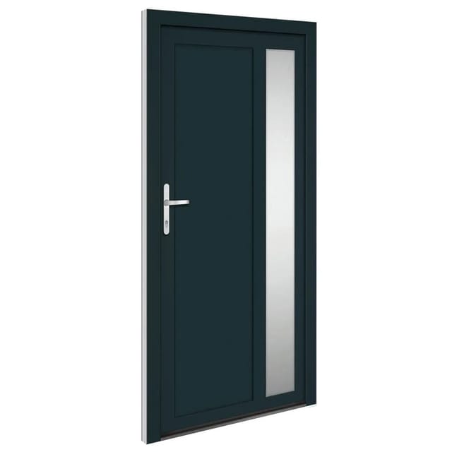 vidaXL Haustür Anthrazit 108x208 cm PVC 3157102