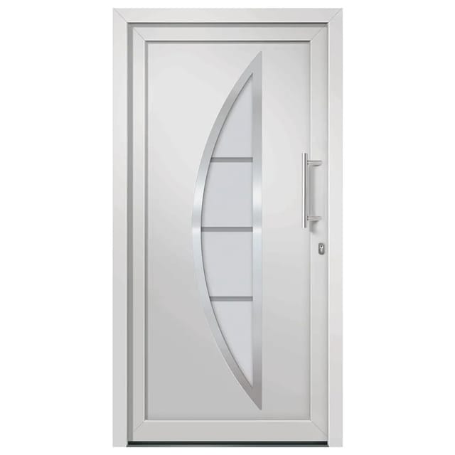 vidaXL Haustür Weiß 98x208 cm 279208