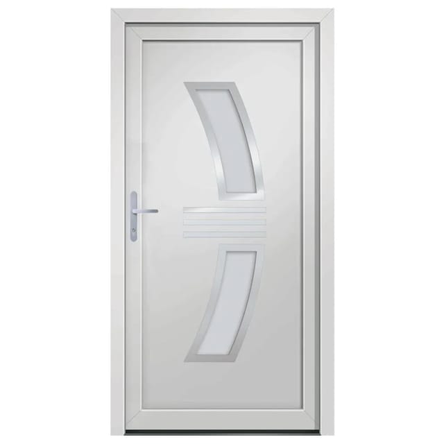 vidaXL Haustür Weiß 88x200 cm PVC 3187921