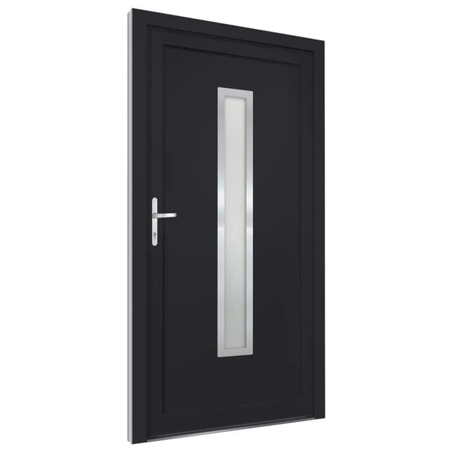 vidaXL Haustür Anthrazit 108x200 cm PVC 3187901