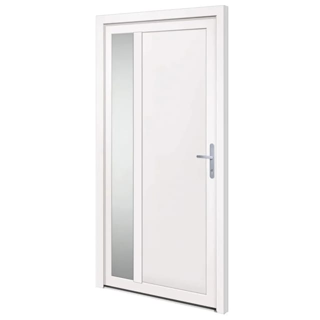 vidaXL Haustür Weiß 108x208 cm PVC 3157099
