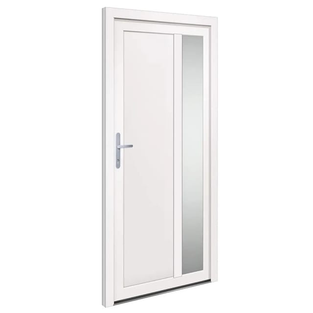 vidaXL Haustür Weiß 98x200 cm PVC 3157094
