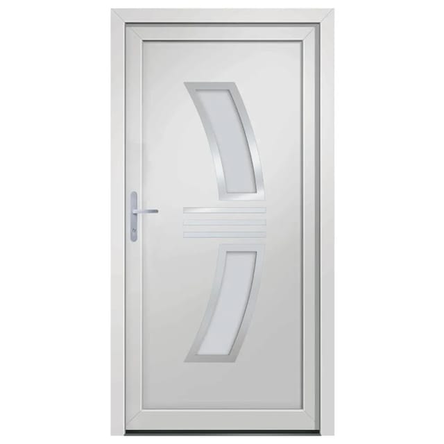 vidaXL Haustür Weiß 108x200 cm PVC 3187924