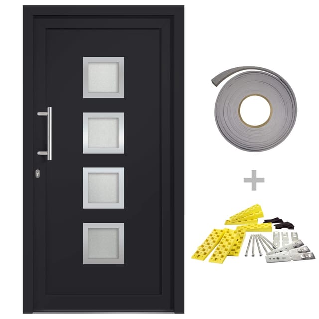 vidaXL Haustür Anthrazit 98x208 cm 279190