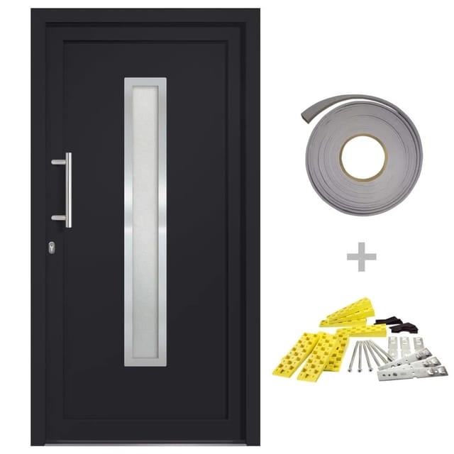 vidaXL Haustür Anthrazit 108x208 cm 279240