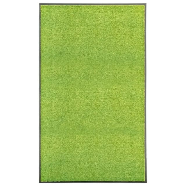 vidaXL Fußmatte Waschbar Grün 90x150 cm 323431