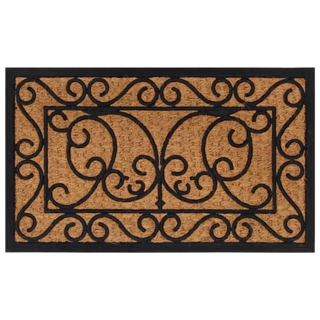 vidaXL Fußmatte Rechteckig 45x75 cm Gummi und Kokosfaser 155883