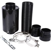 Direktansaugkit, Kaltluftansaugfilterkit, 3" Universal-luftfilter-ansaugkit, Geschlossener Luftfilter Aus Kohlefaser