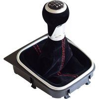 Schwarzer Wildleder-schaltknauf Für 6-gang-schaltgetriebe Für Golf 5 Golf 6 Mk5 Mk6 R32 Gti 2004-2009 (6 Gänge)