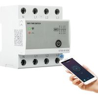 Wlan-schalter, Intelligenter Wlan-zeitschalter, Smart-home-fernbedienungsschalter Über Die Tuya-app, Ac220v 4p 63a-leistungsschalter