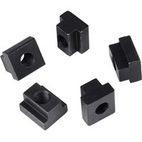 T-nutmuttern, 5 Stück, Schwarz Oxidiert, M12-gewinde, T-nutmuttern, Gewinde-t-nutmuttern
