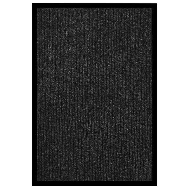 vidaXL Fußmatte Gestreift 80x120 cm Anthrazit 331609