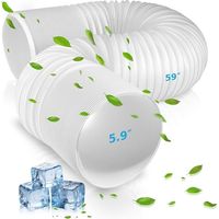 Tragbarer Klimaanlagenschlauch, Ø 15 Cm / Länge 1,5 M, Tragbarer Klimaanlagenschlauch, Tragbarer Klimaanlagenschlauch, Universelle Klimaanlagenschlauchverlängerung