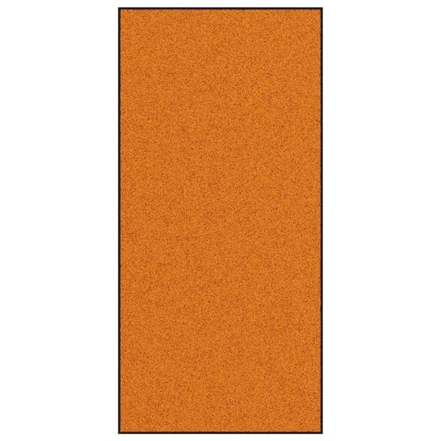 vidaXL Fußmatte Orange und Schwarz 120 x 250 cm Polyamid und PVC 4100745