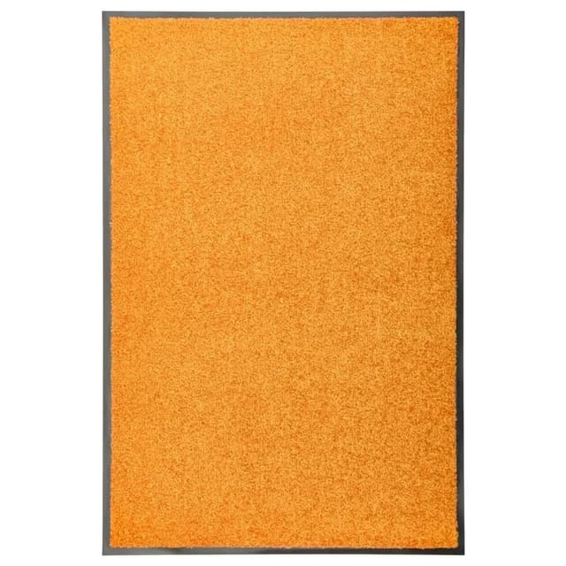 vidaXL Fußmatte Waschbar Orange 60x90 cm 323452