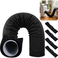 Schlauchschutz Für Mobile Klimageräte – 150 X 50 Cm – Klimaanlagenschlauchschutz – Waschbar – Isolierender Schutz Für Abluftschläuche Mit Einem Durchmesser Von 12,7 Cm Und 15 Cm