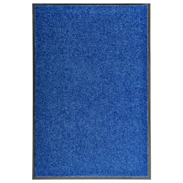 vidaXL Fußmatte Waschbar Blau 60x90 cm 323440