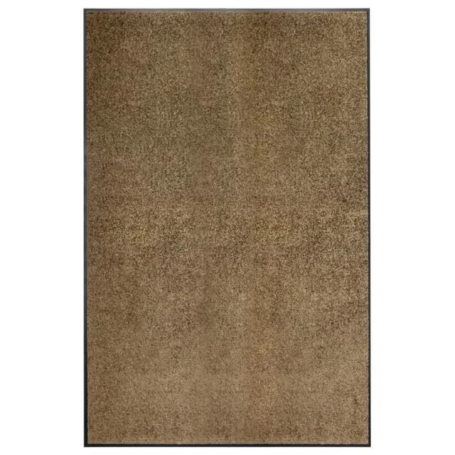 vidaXL Fußmatte Waschbar Braun 120x180 cm 323438