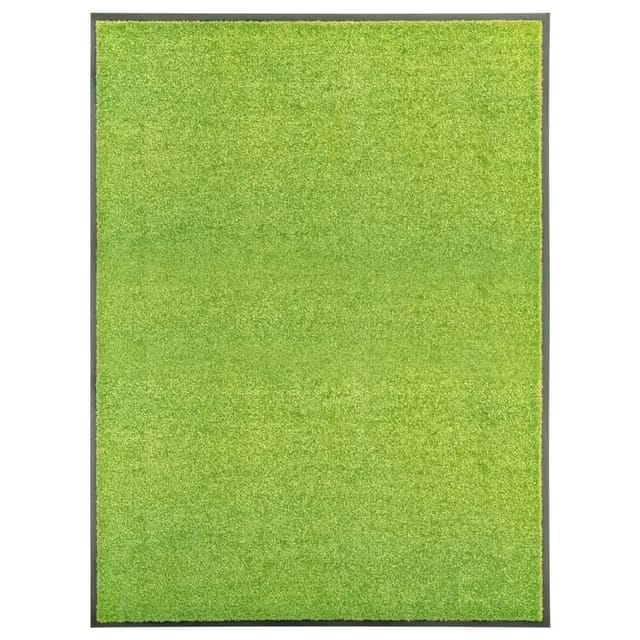 vidaXL Fußmatte Waschbar Grün 90x120 cm 323430