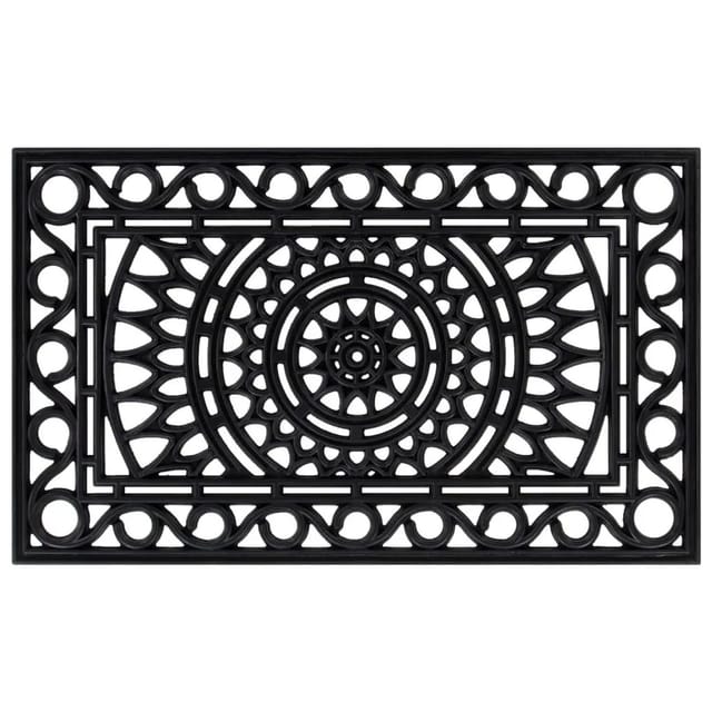 vidaXL Fußmatte Rechteckig 45x75 cm Gummi 155660
