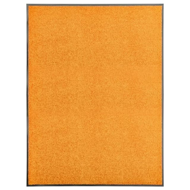 vidaXL Fußmatte Waschbar Orange 90x120 cm 323454