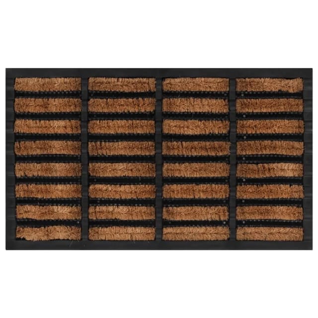 vidaXL Fußmatte Rechteckig 45x75 cm Gummi und Kokosfaser 155665
