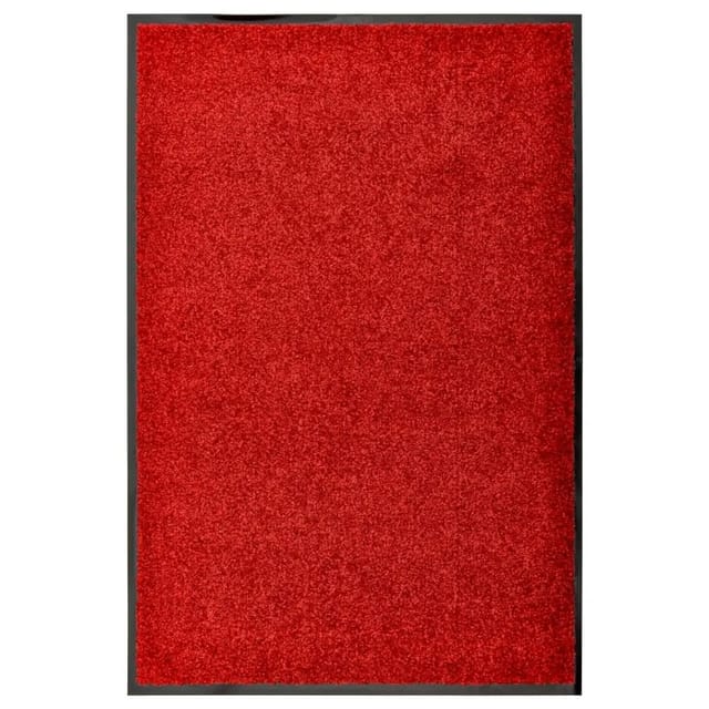vidaXL Fußmatte Waschbar Rot 60x90 cm 323422