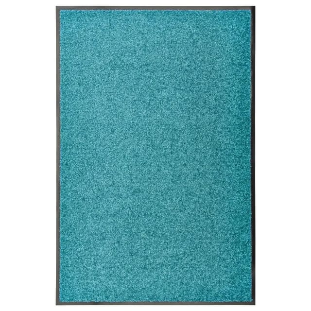 vidaXL Fußmatte Waschbar Cyan 60x90 cm 323458