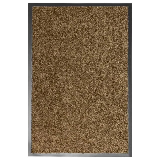 vidaXL Fußmatte Waschbar Braun 40x60 cm 323433