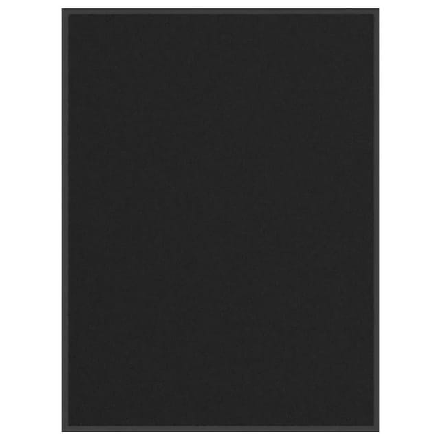 vidaXL Fußmatte 80x120 cm Schwarz 4105605