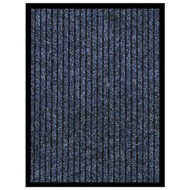 vidaXL Fußmatte Blau Gestreift 40x60 cm 331610