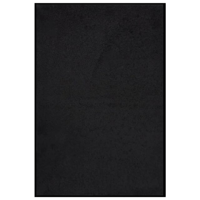 vidaXL Fußmatte 80x120 cm Schwarz 331597