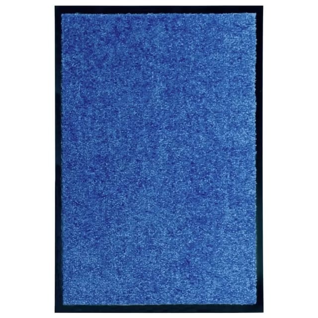 vidaXL Fußmatte Waschbar Blau 40x60 cm 323439