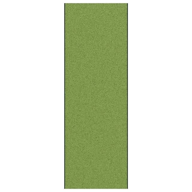 vidaXL Fußmatte Grün und Schwarz 120 x 350 cm Polyamid und PVC 4100731