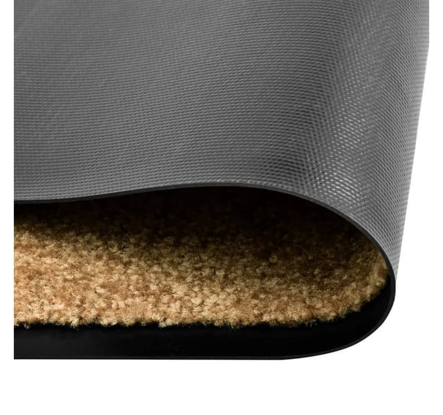vidaXL Fußmatte Waschbar Creme 60x180 cm 323465