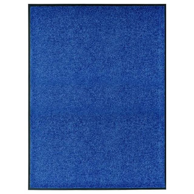 vidaXL Fußmatte Waschbar Blau 90x120 cm 323442