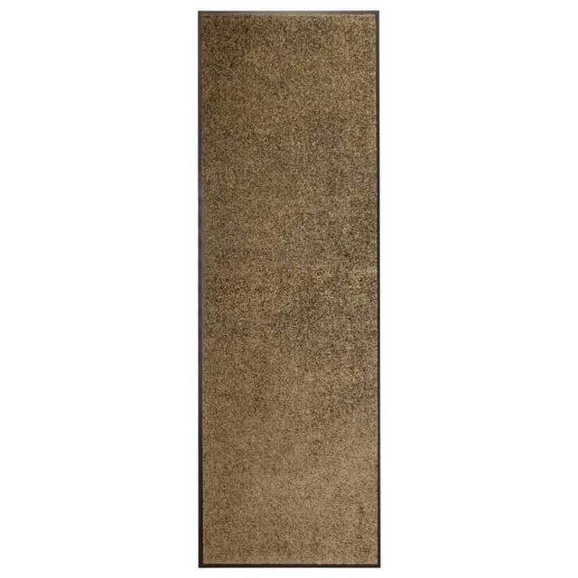 vidaXL Fußmatte Waschbar Braun 60x180 cm 323435