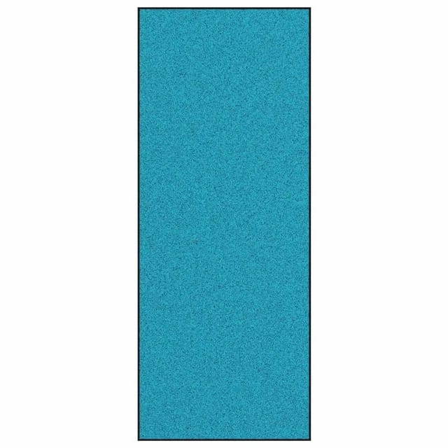 vidaXL Fußmatte Cyan und Schwarz 120 x 300 cm Polyamid und PVC 4100750