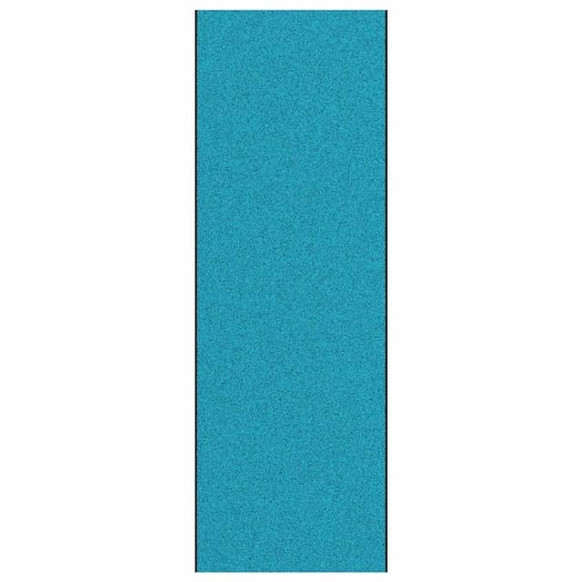 vidaXL Fußmatte Cyan und Schwarz 120 x 350 cm Polyamid und PVC 4100751