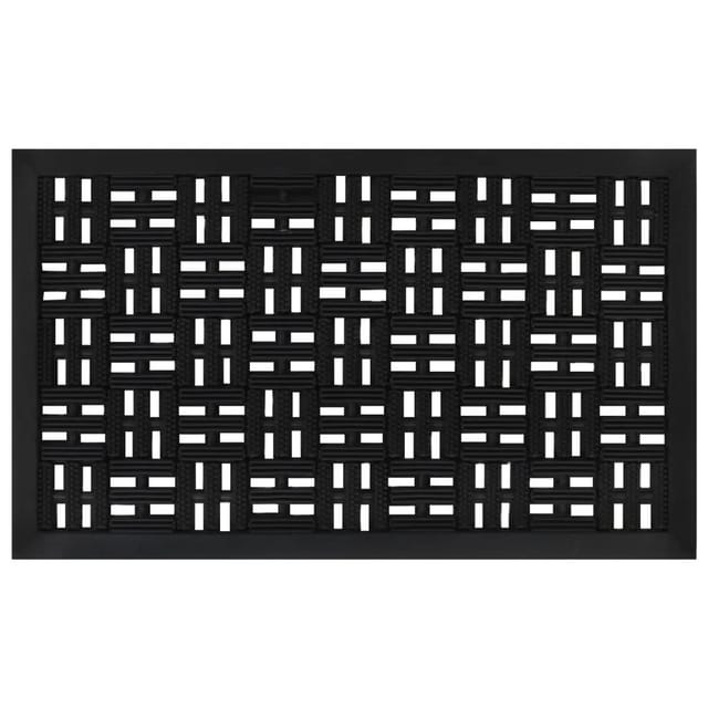 vidaXL Fußmatte Rechteckig 45x75 cm Gummi 155658