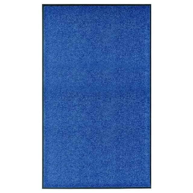 vidaXL Fußmatte Waschbar Blau 90x150 cm 323443