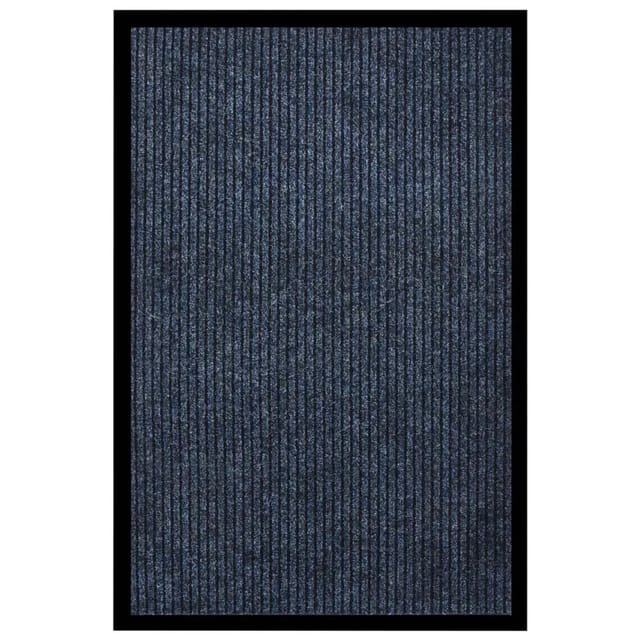 vidaXL Fußmatte Gestreift Blau 80x120 cm 331612