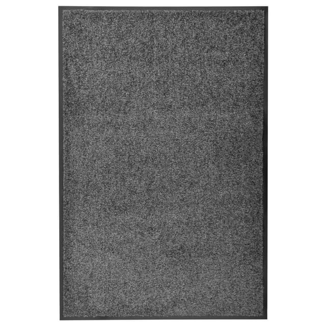 vidaXL Fußmatte Waschbar Anthrazit 60x90 cm 323416
