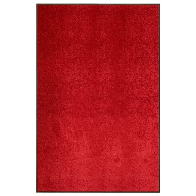 vidaXL Fußmatte Waschbar Rot 120x180 cm 323426
